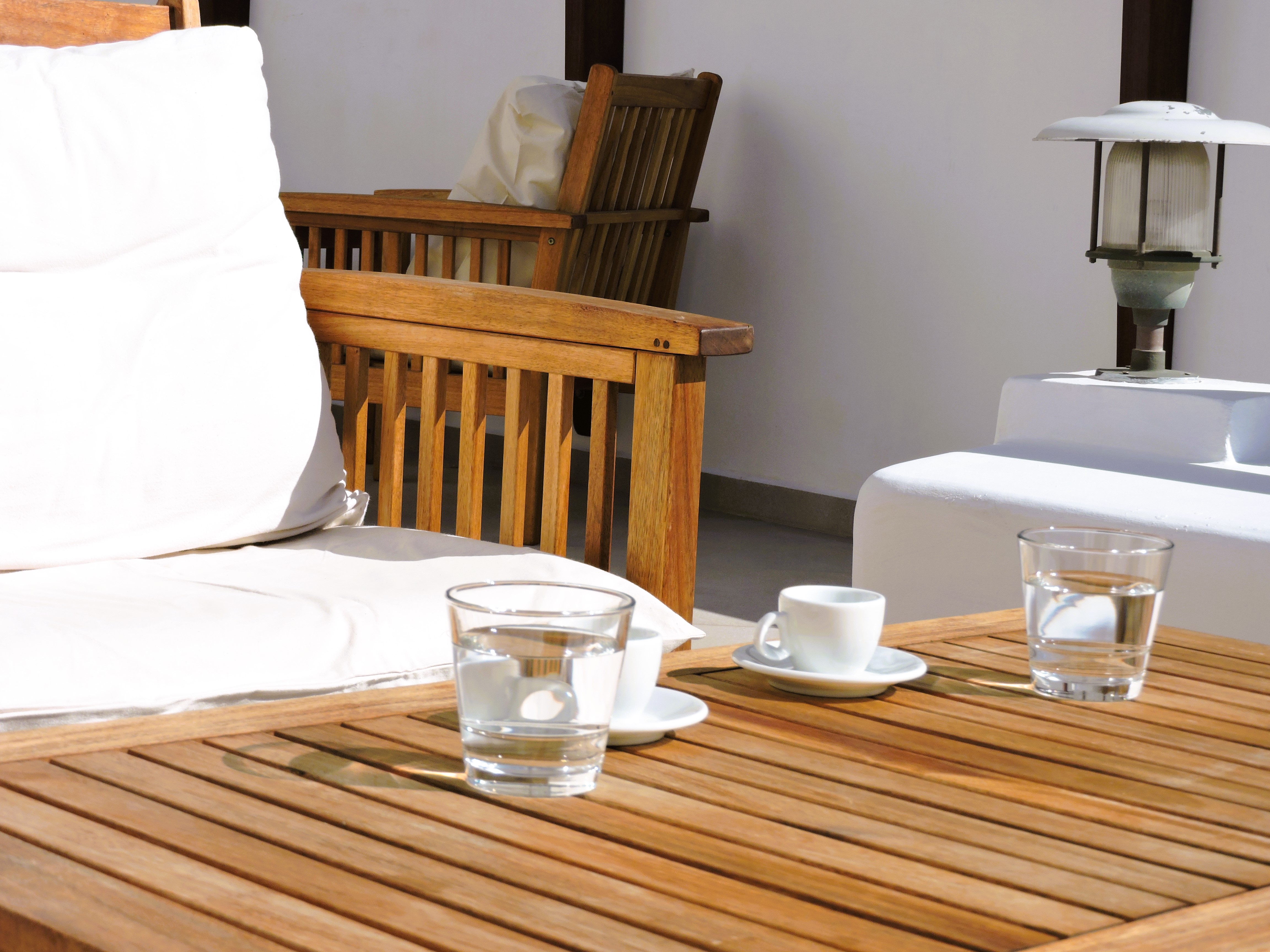 Terrace water coffee